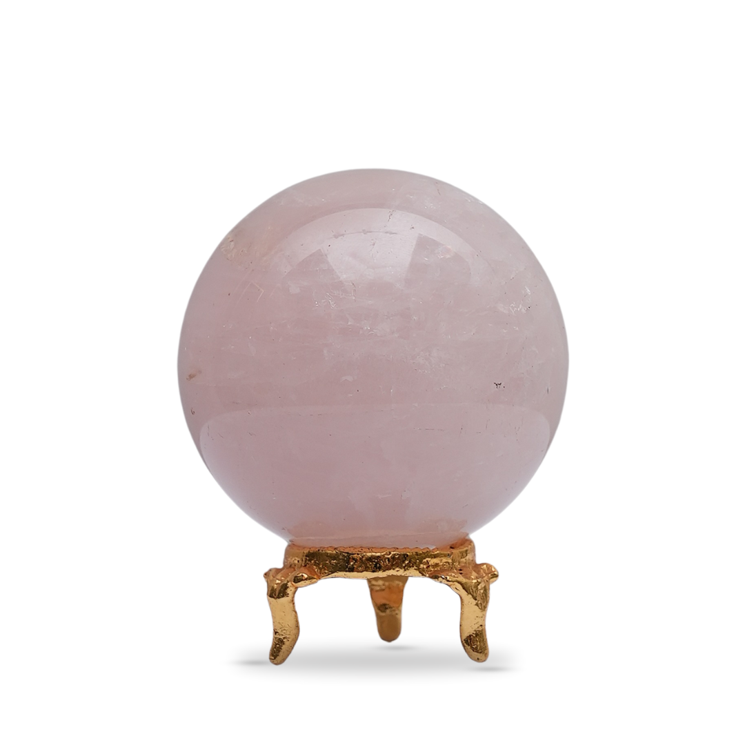 Rose Quartz Sphere/Ball - Gemsmantra