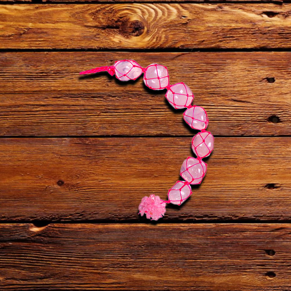 Rose Quartz Tumbled Hanging - Gemsmantra