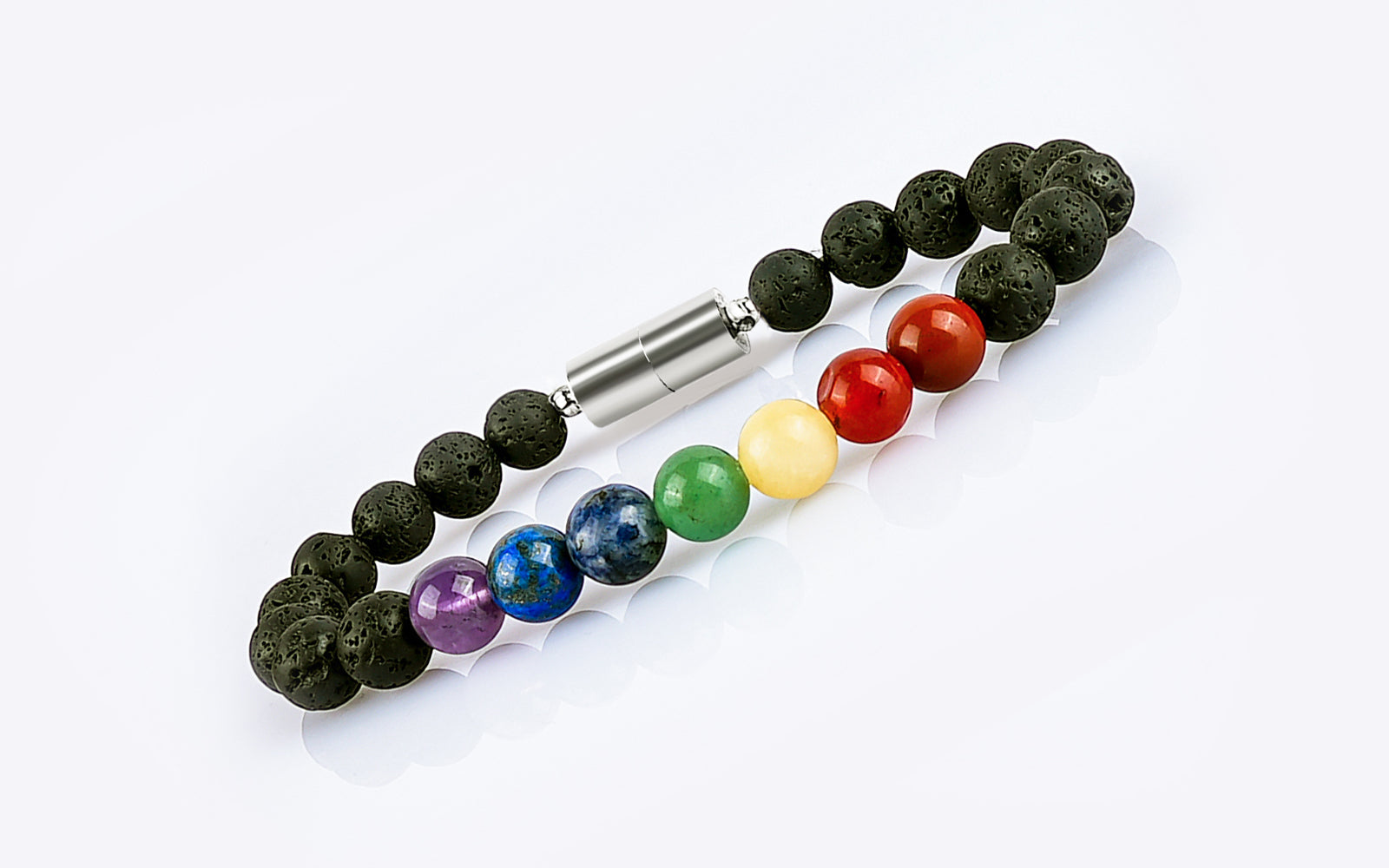 7 Chakra Lawa Bracelet