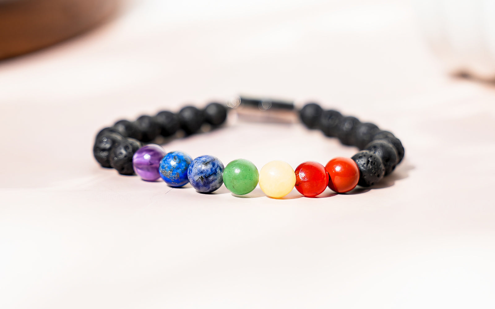 7 Chakra Lawa Bracelet