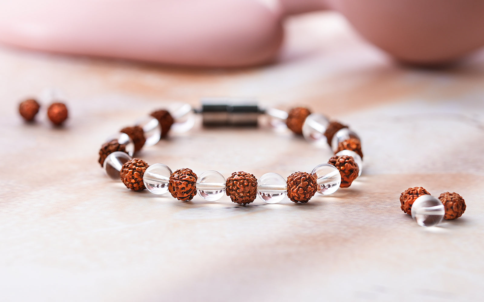 Rudraksha Crystal Magnetic Bracelet