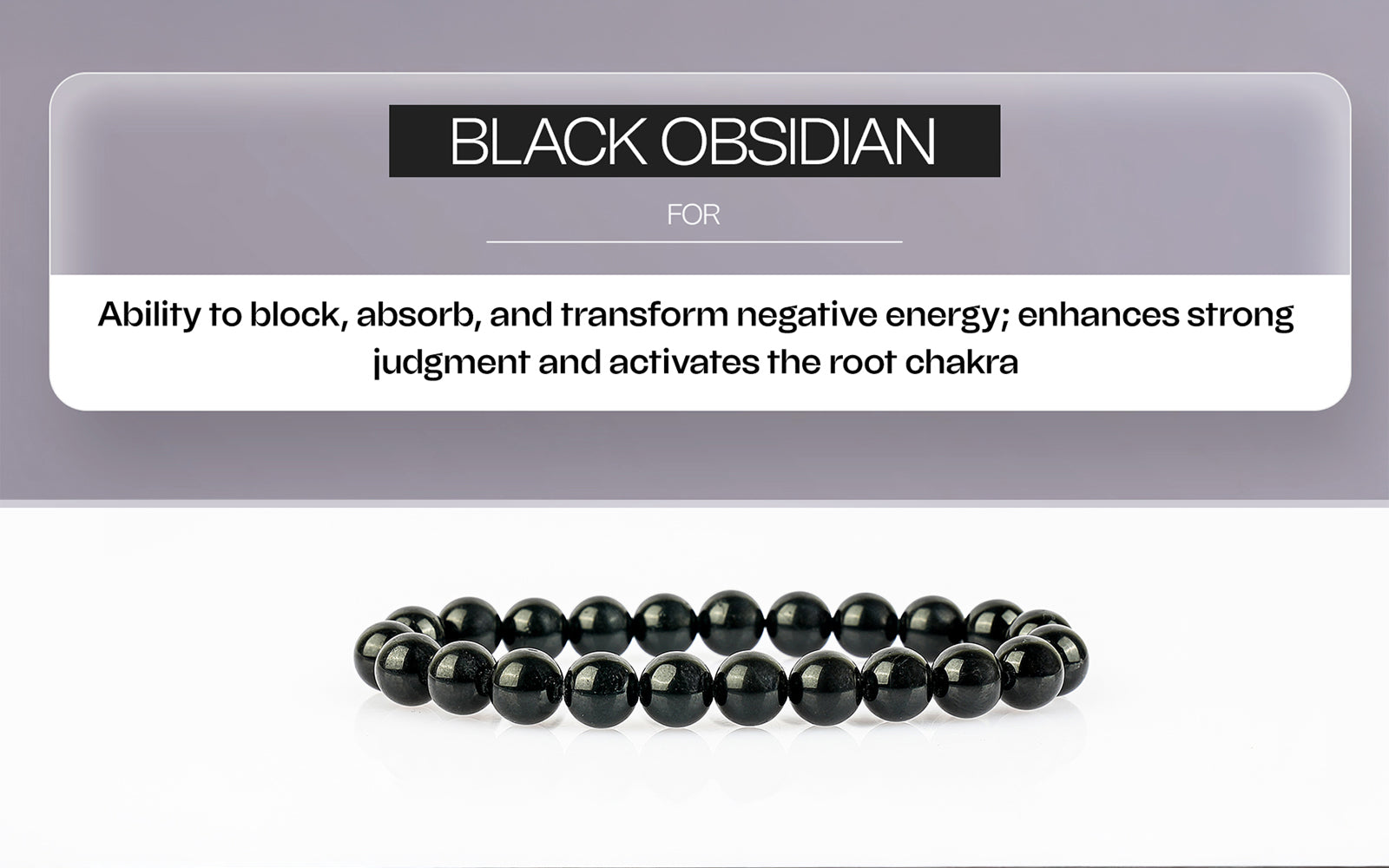 Black Obsidian Bracelet