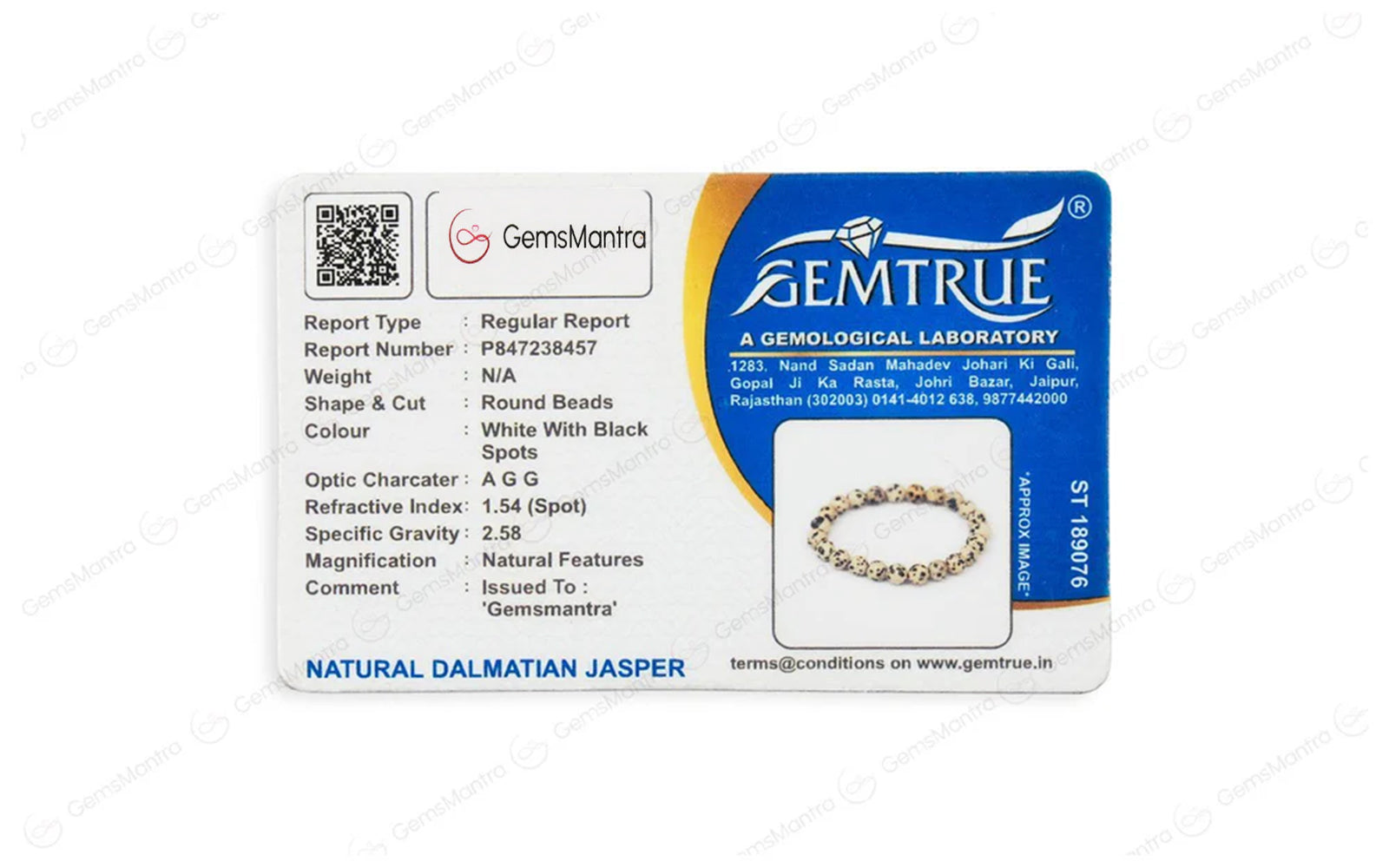 Dalmatian Jasper Bracelet