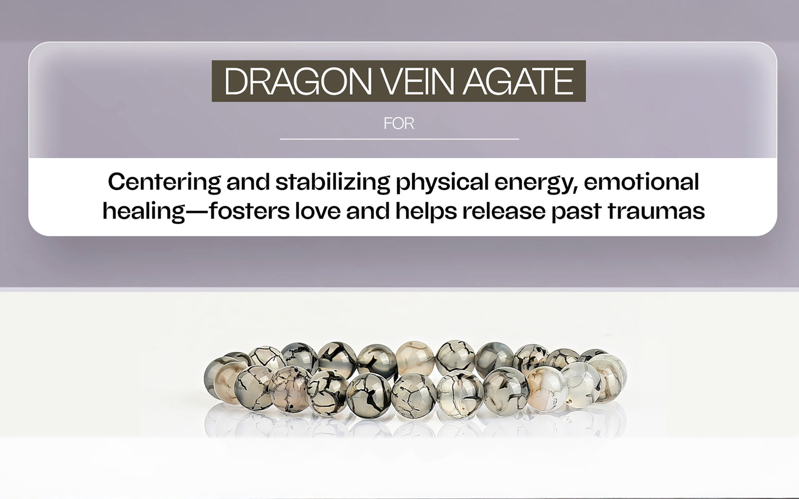 Dragon Vein Agate Bracelet