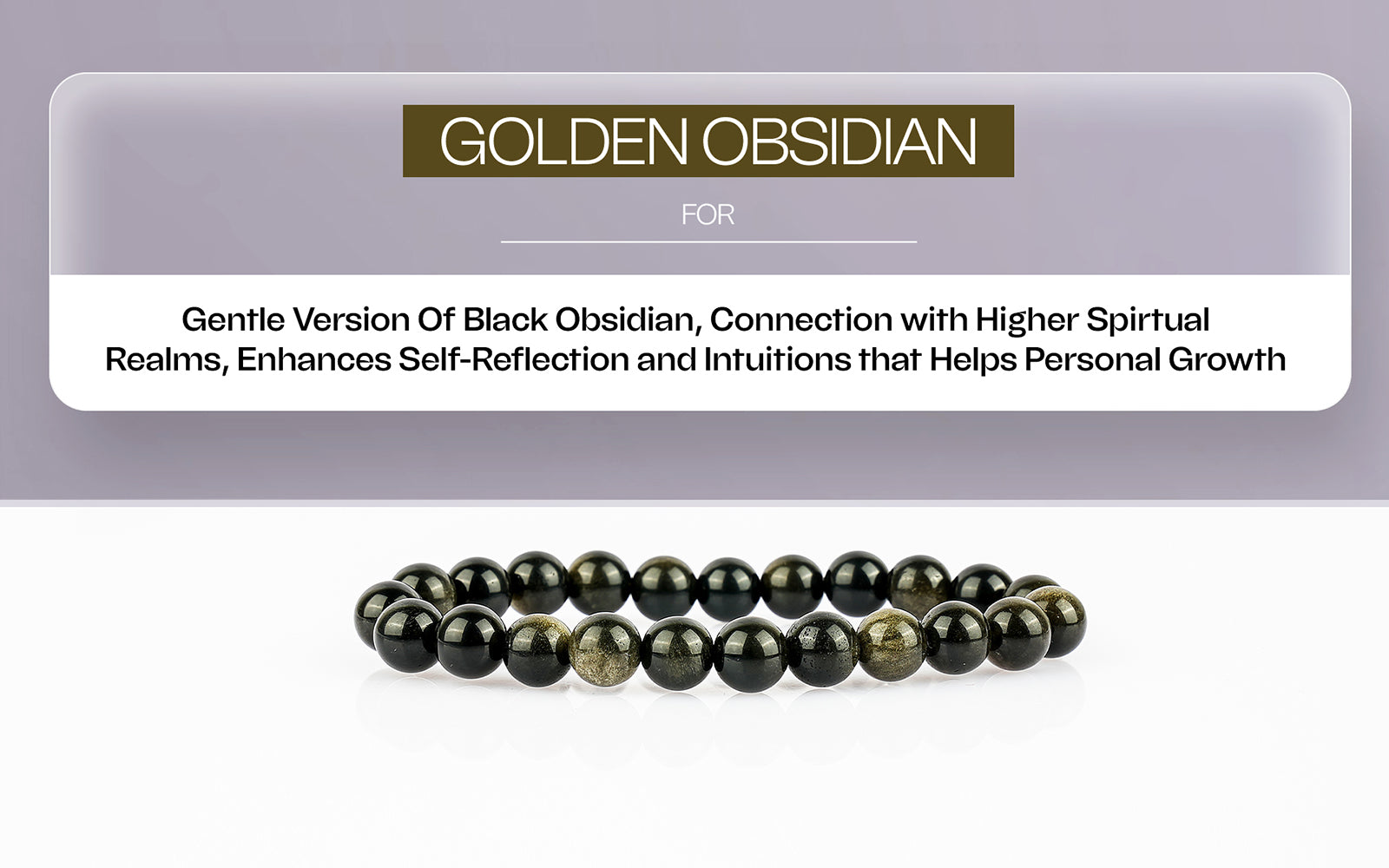 Golden Obsidian Bracelet