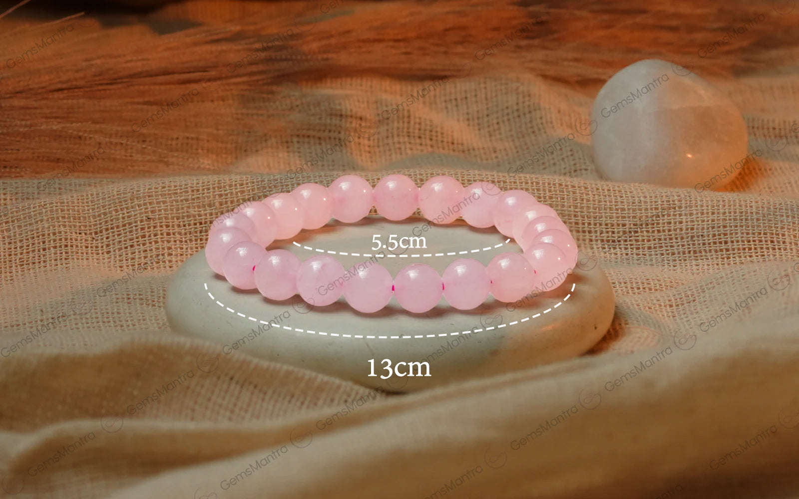 Rose Quartz Bracelet - Attract Love, Strengthen Relationships & Heart Chakra