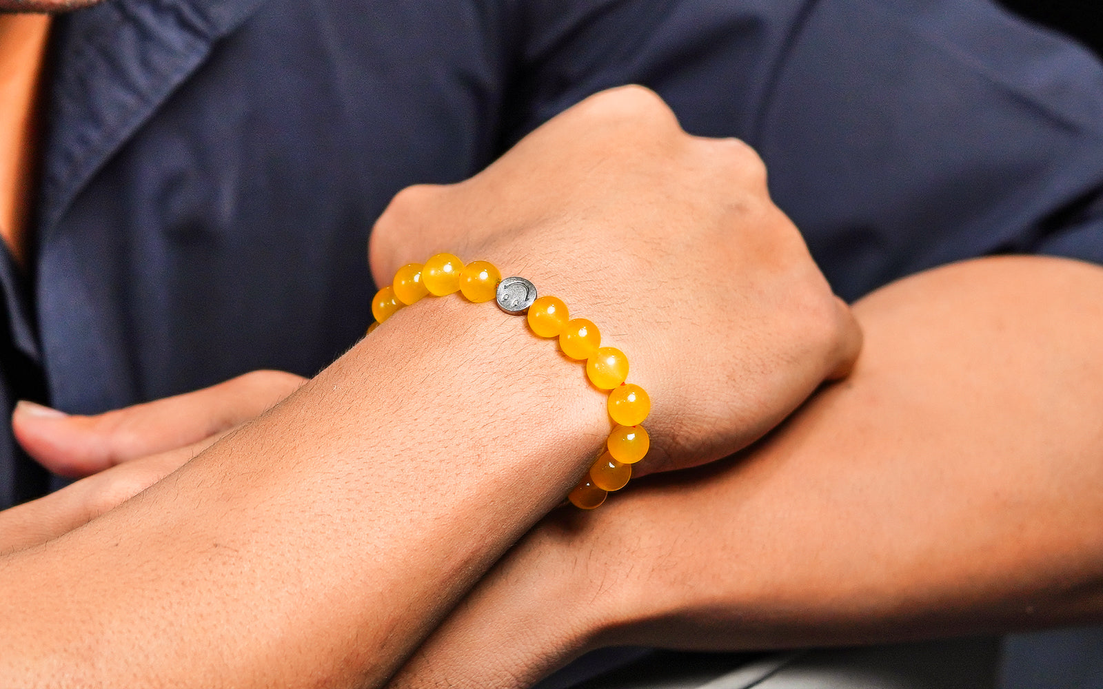 Smile Bracelet  Yellow Jade