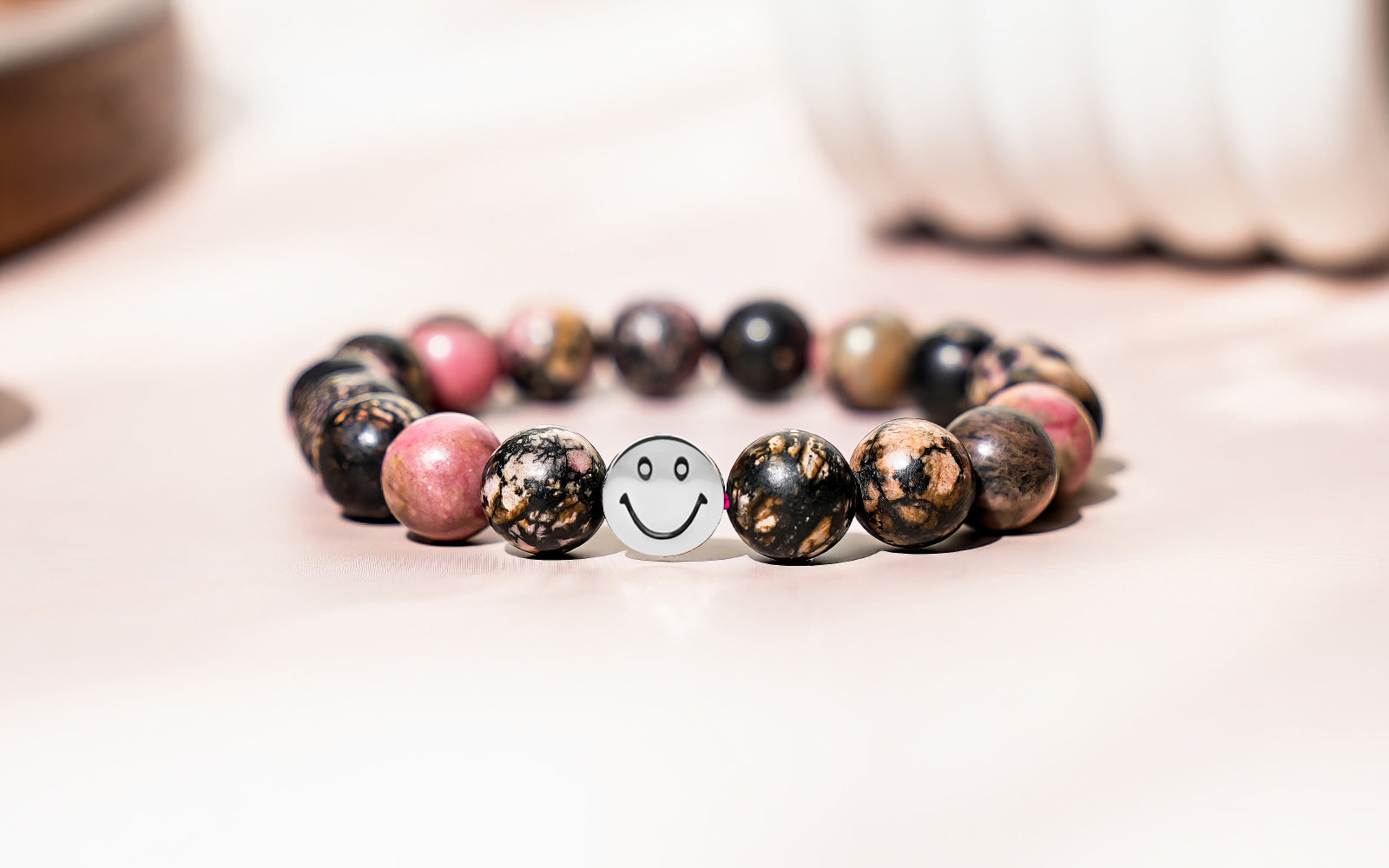 Smile Bracelet  Rhodonite