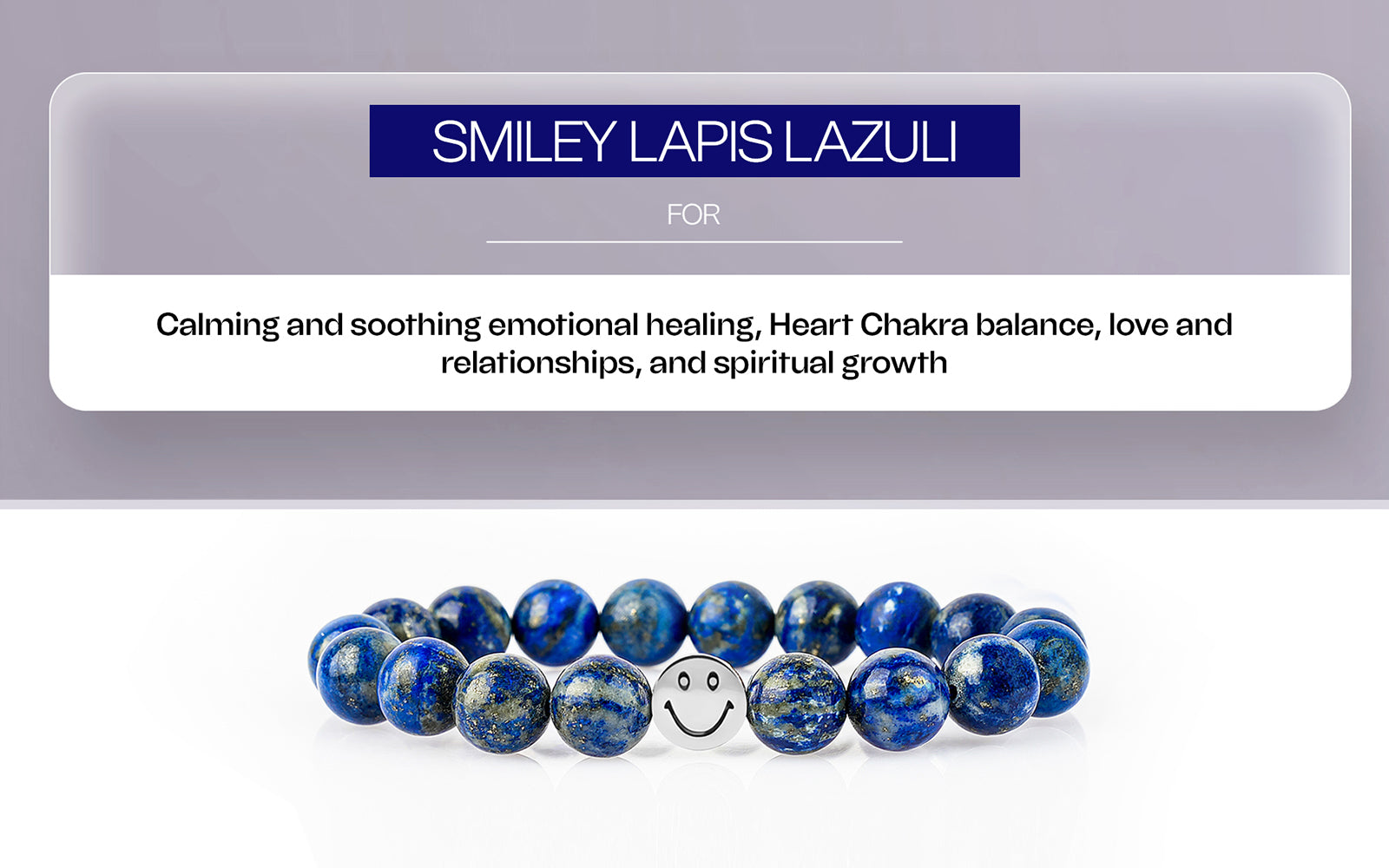 Smile Bracelet  Lapiz Lazuali