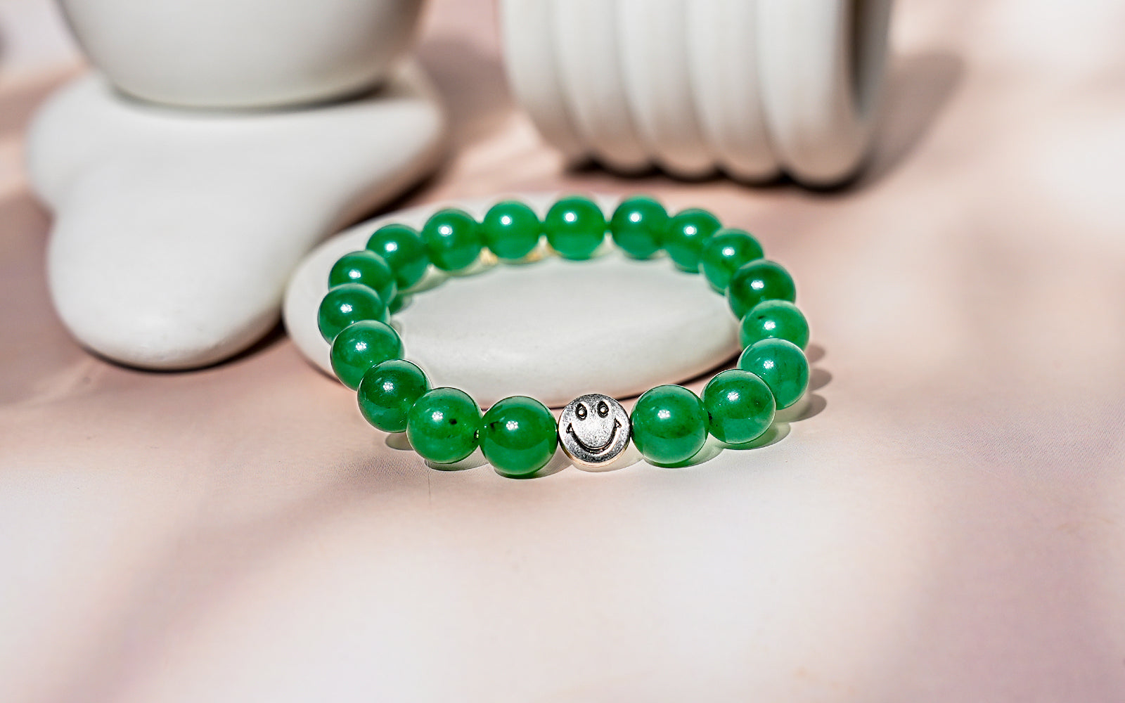 Smile Bracelet  Green Aventurine