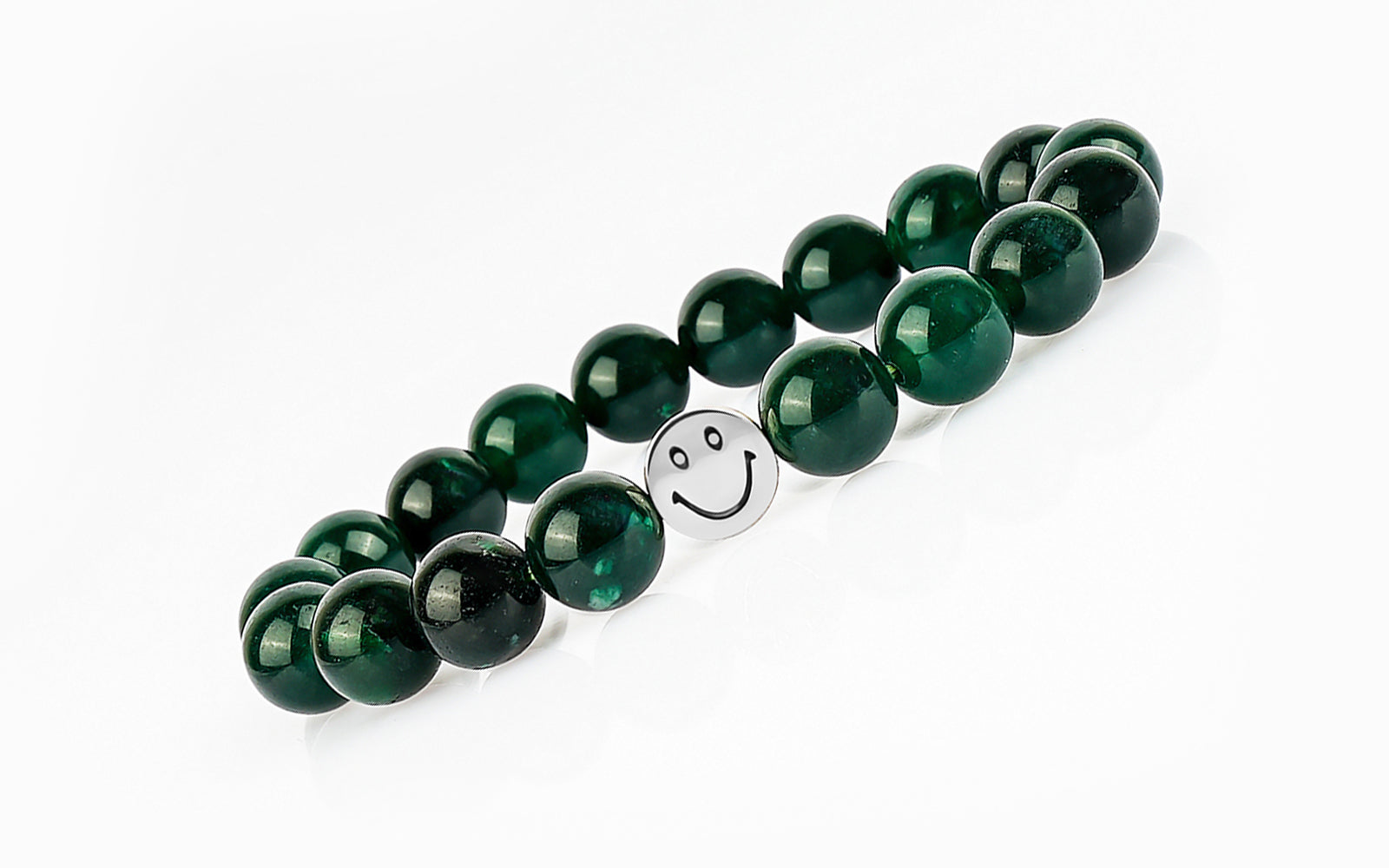 Smile Bracelet  Green Jade