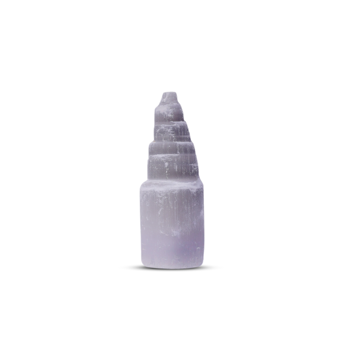 Selenite Himalayan Tower - Gemsmantra