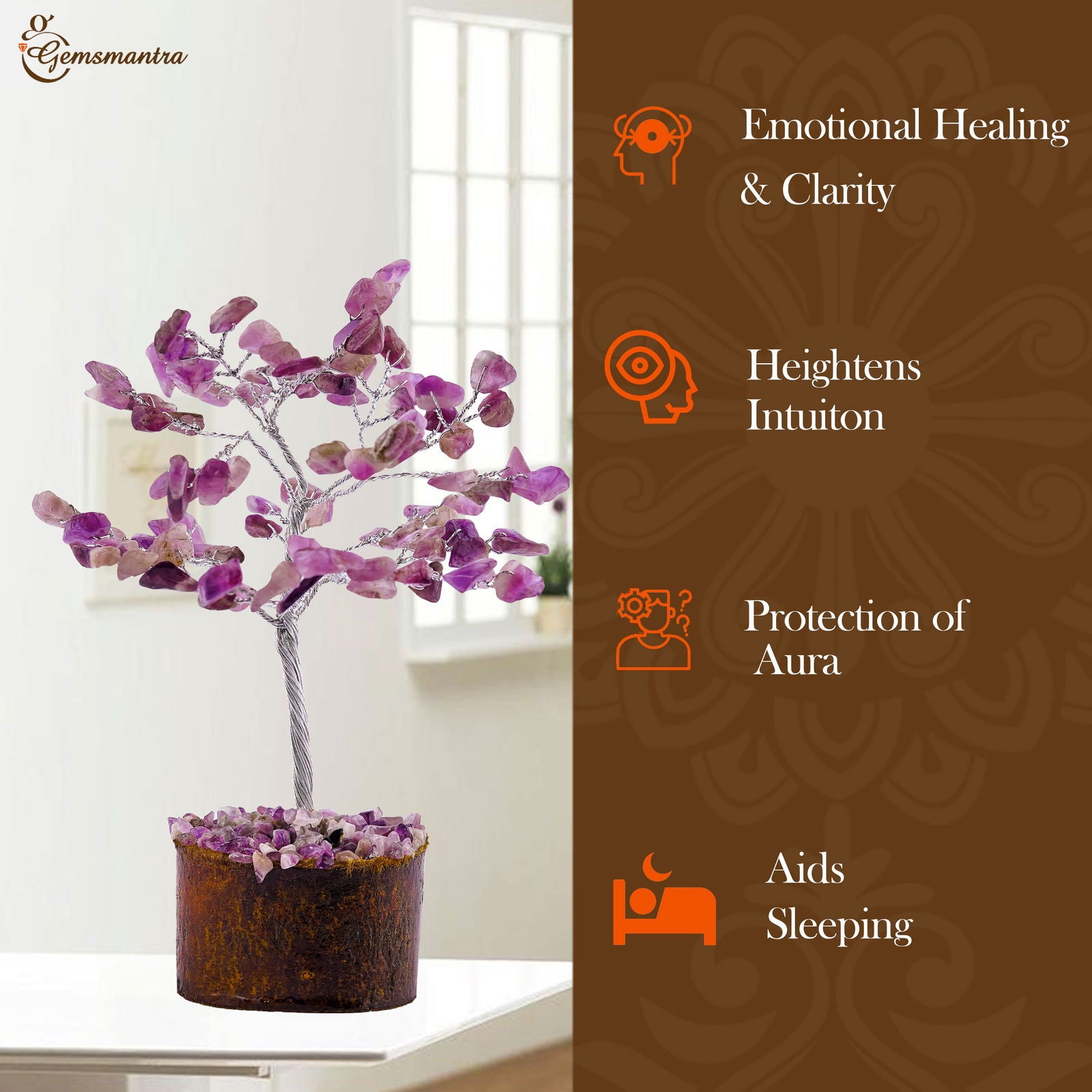 Small Amethyst Crystal Tree - Gemsmantra