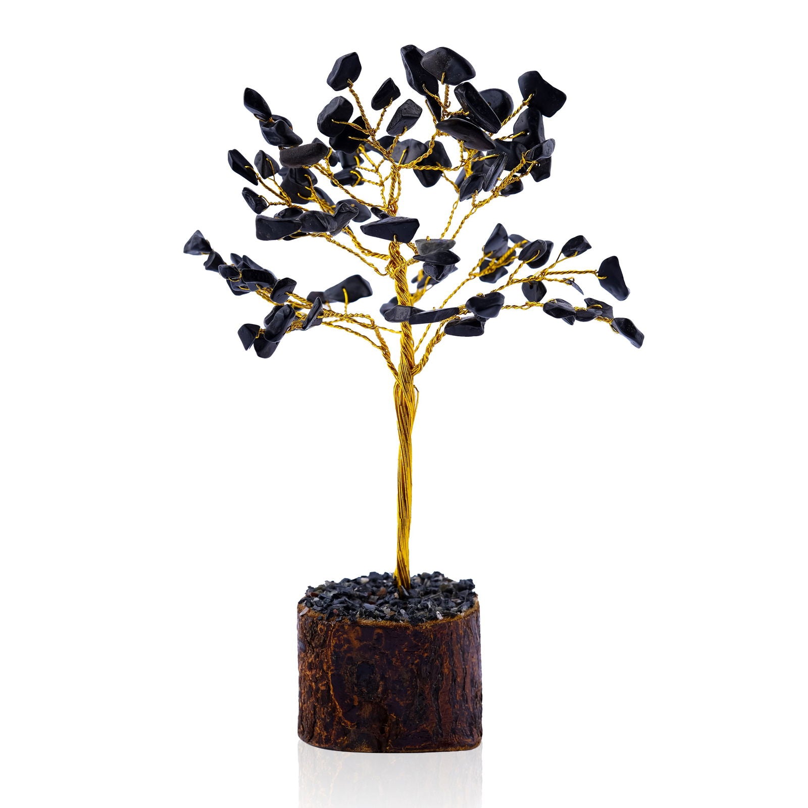 Small Black Agate Crystal Tree - Gemsmantra