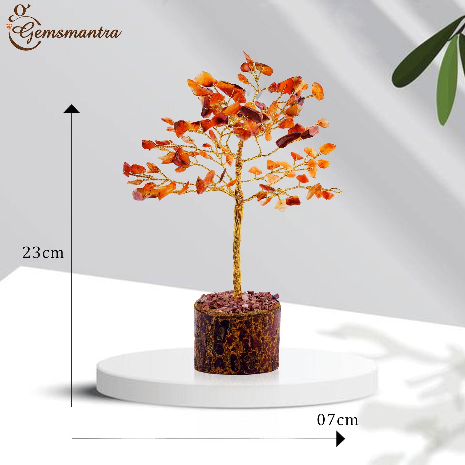 Small Carnelian Crystal Tree - Gemsmantra