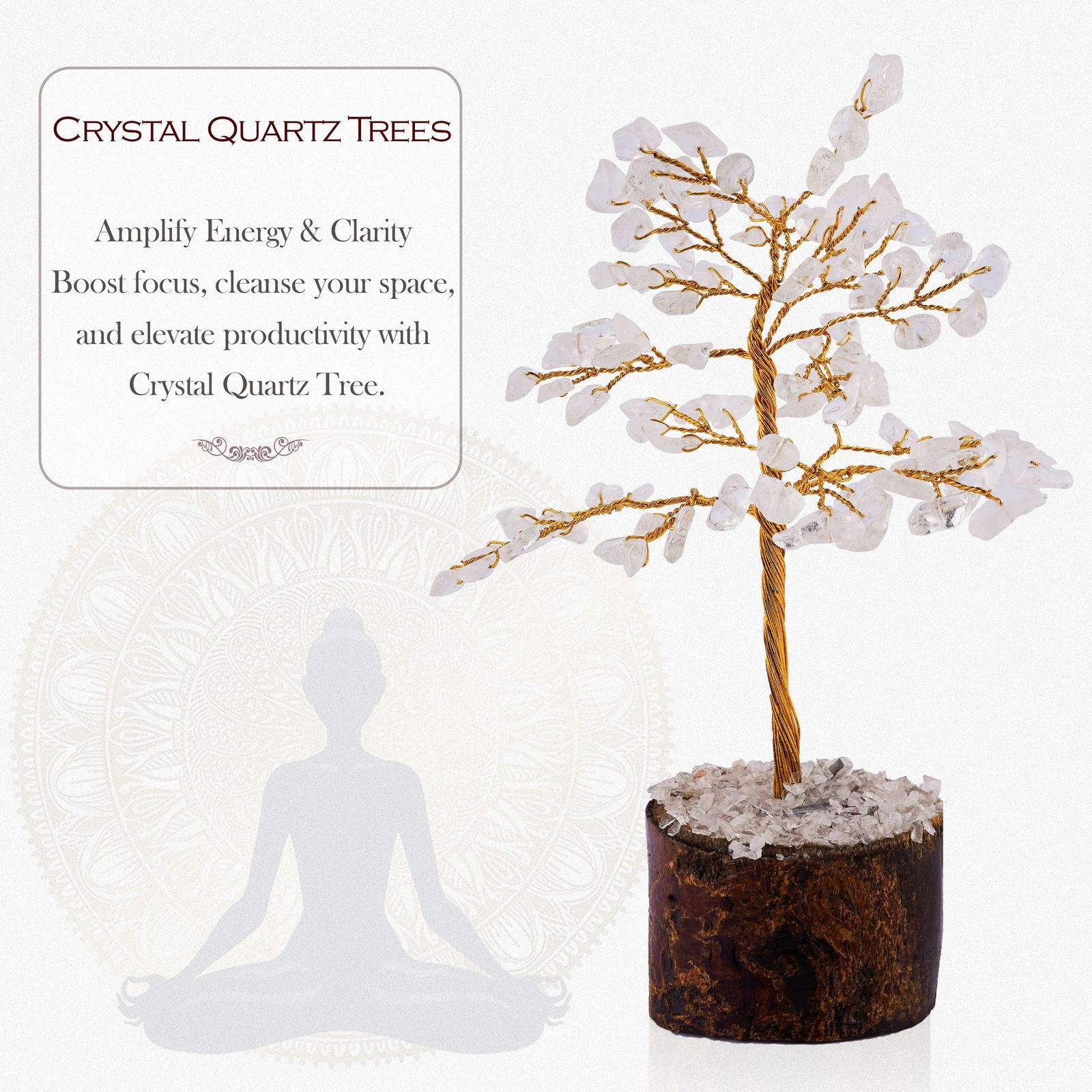 Small Crystal Quartz Tree - Gemsmantra