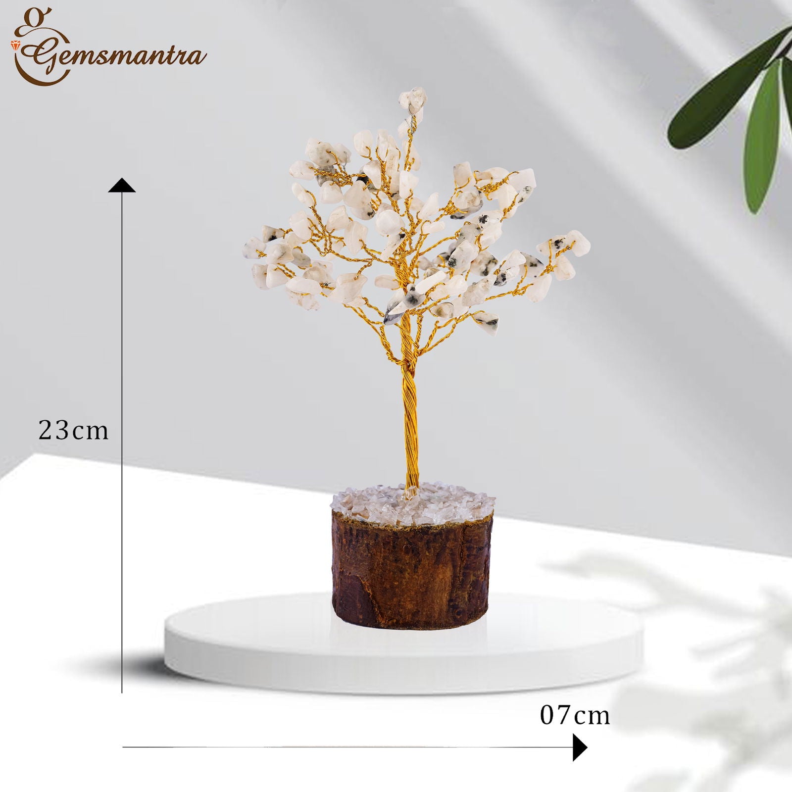 Small Rainbow Moonstone Crystal Tree - Gemsmantra