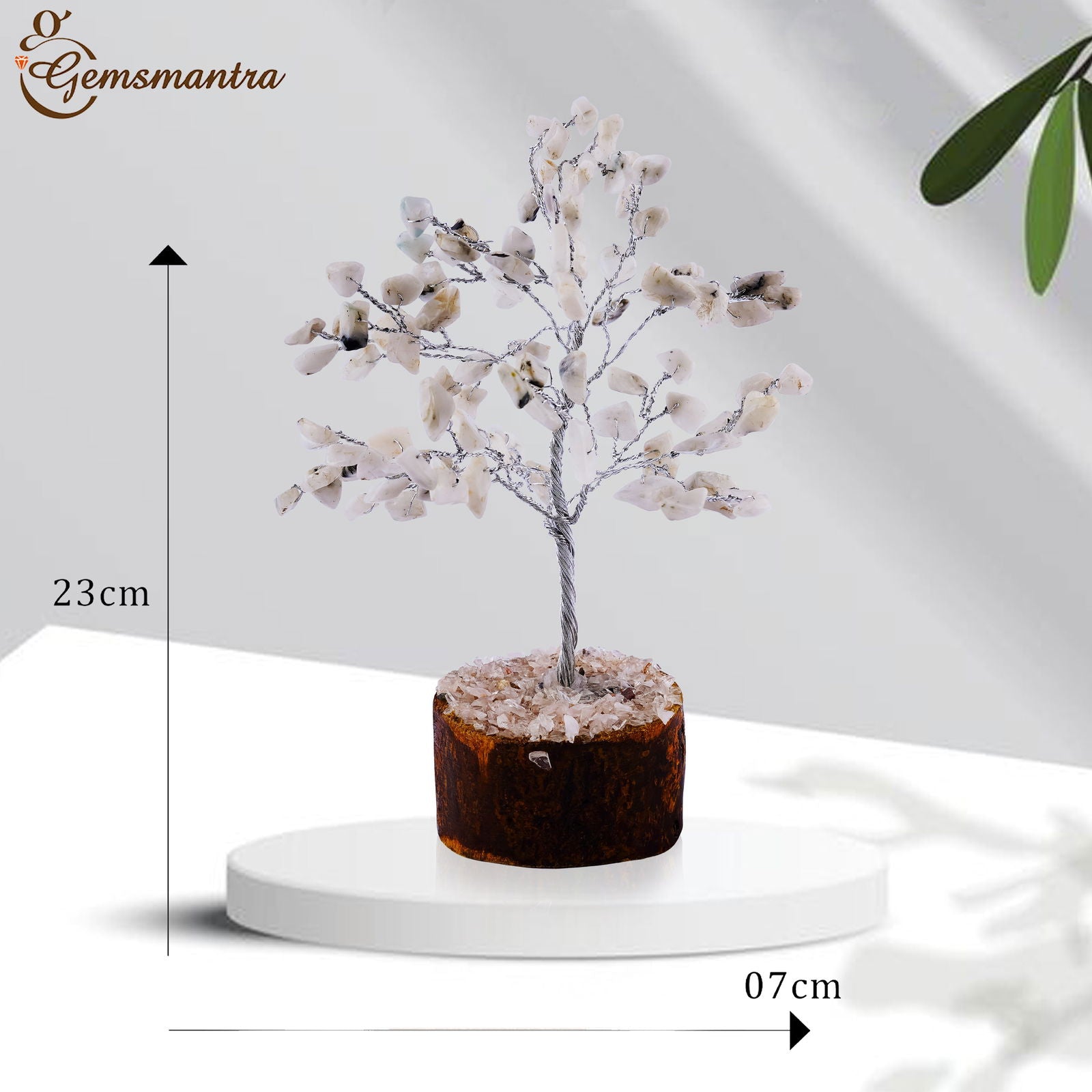 Small Rainbow Moonstone Crystal Tree - Gemsmantra