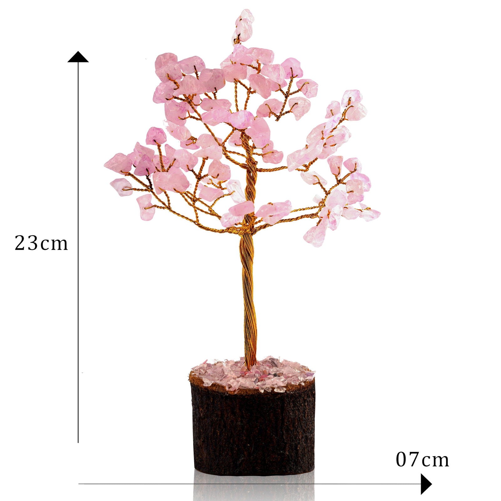 Small Rose-quartz Crystal Tree - Gemsmantra