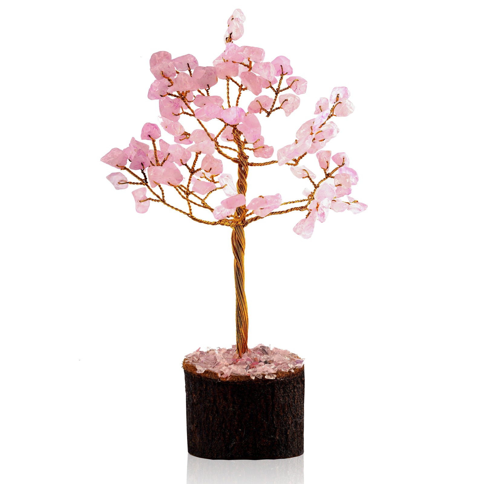 Small Rose-quartz Crystal Tree - Gemsmantra