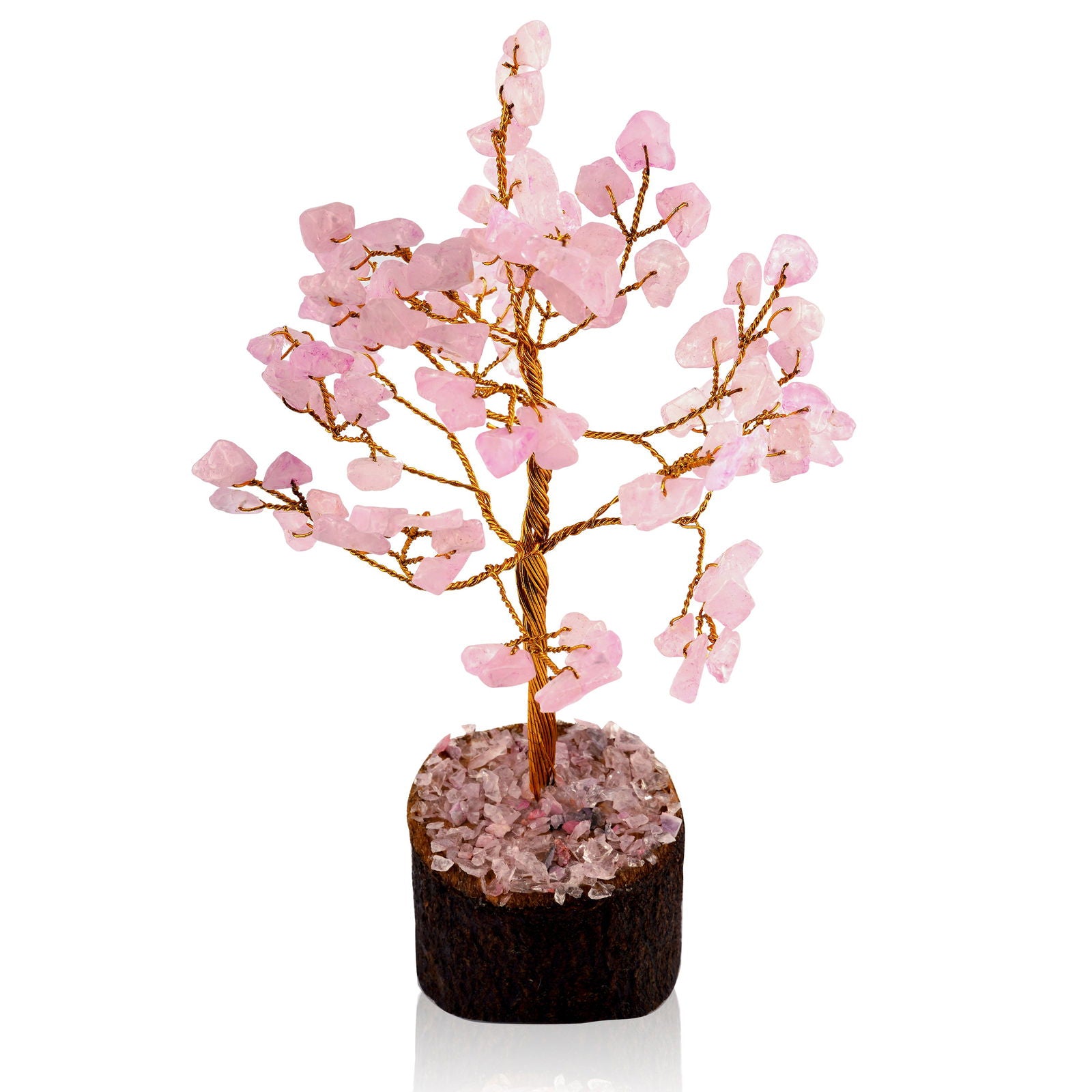 Small Rose-quartz Crystal Tree - Gemsmantra