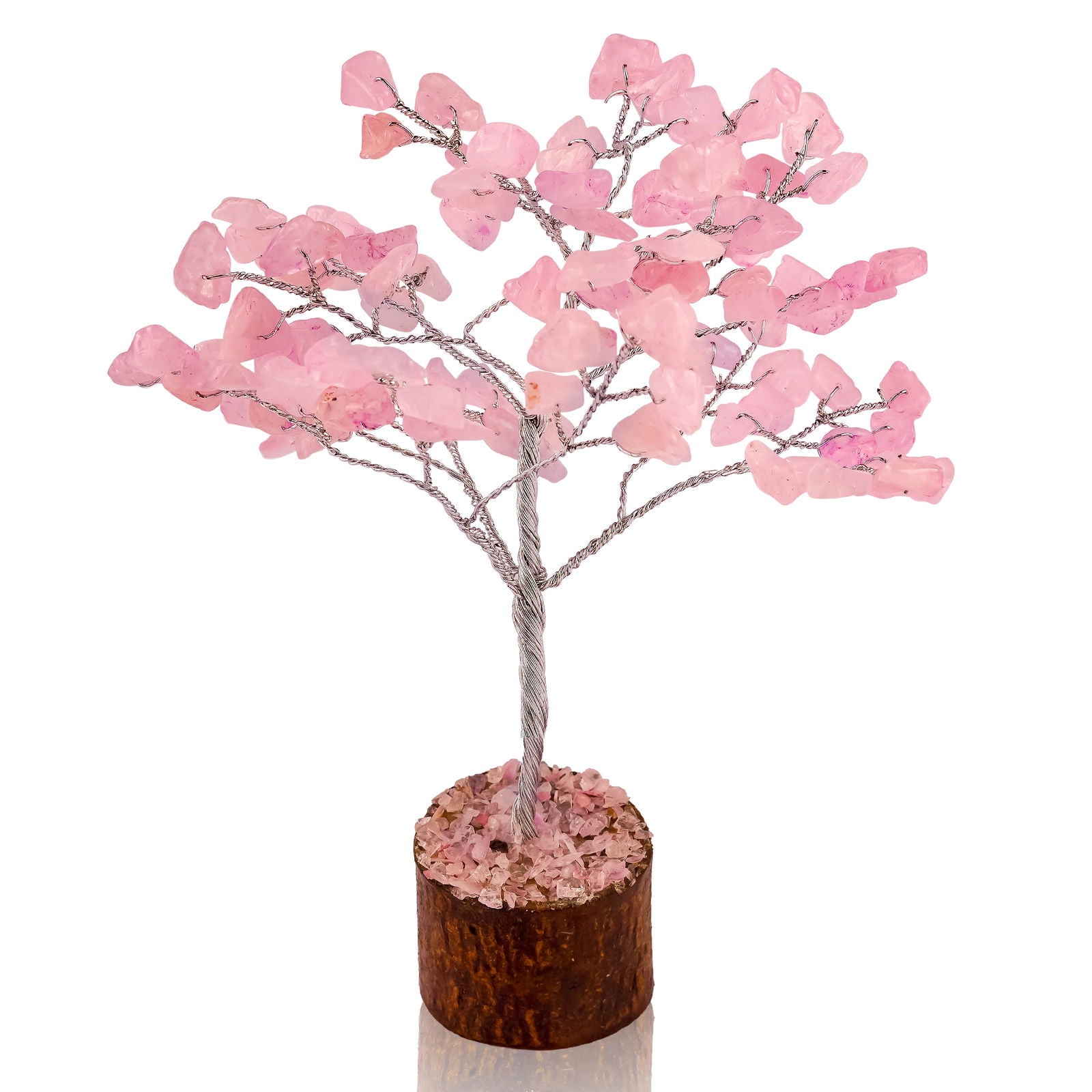 Small Rose-quartz Crystal Tree - Gemsmantra