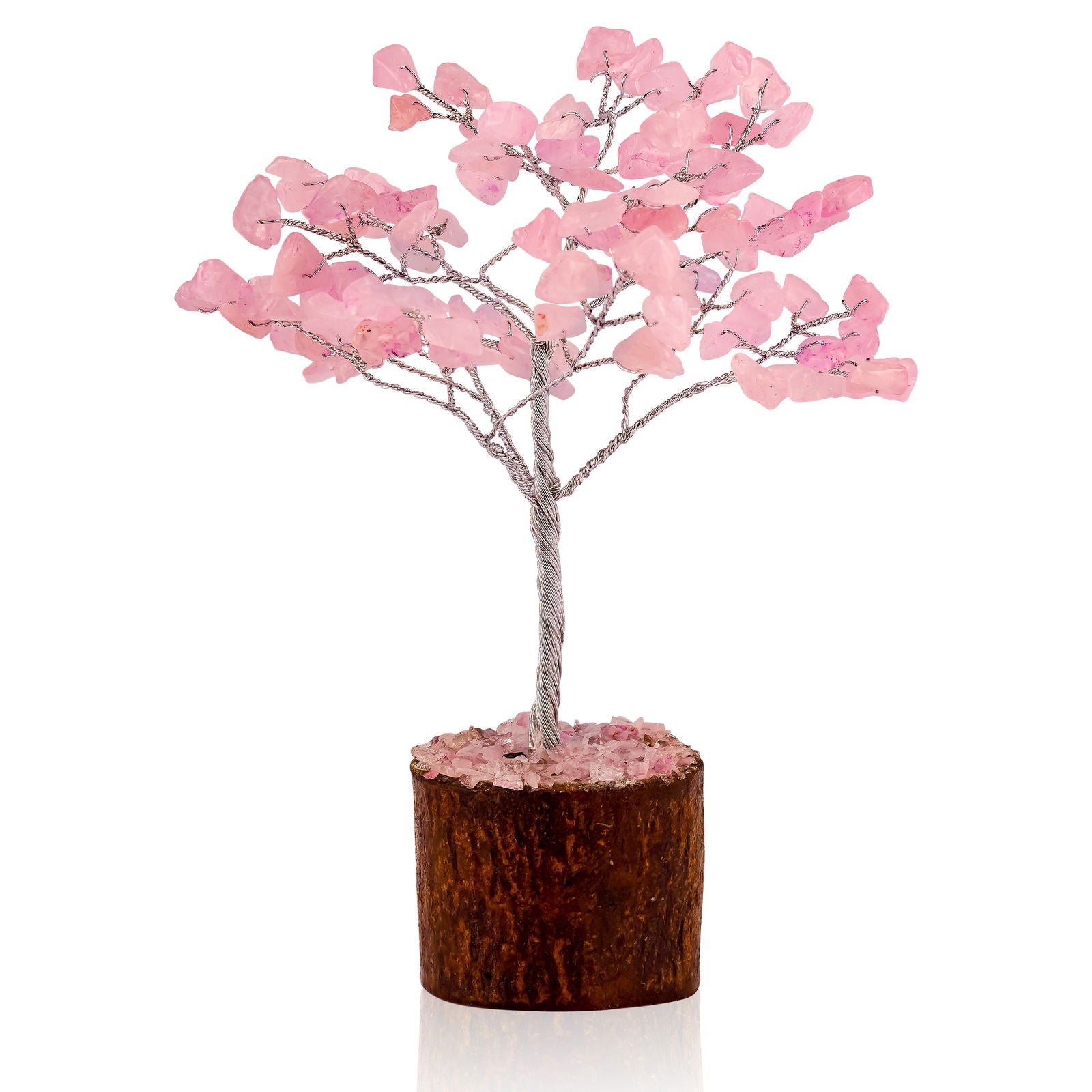 Small Rose-quartz Crystal Tree - Gemsmantra