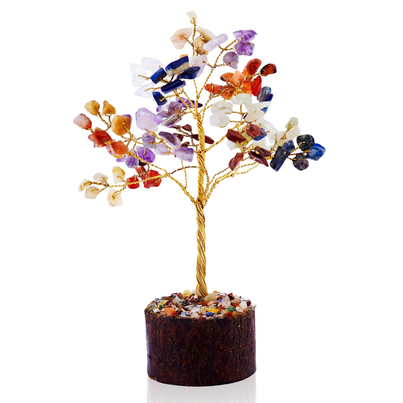 Small Seven Chakra Crystal Tree - Gemsmantra