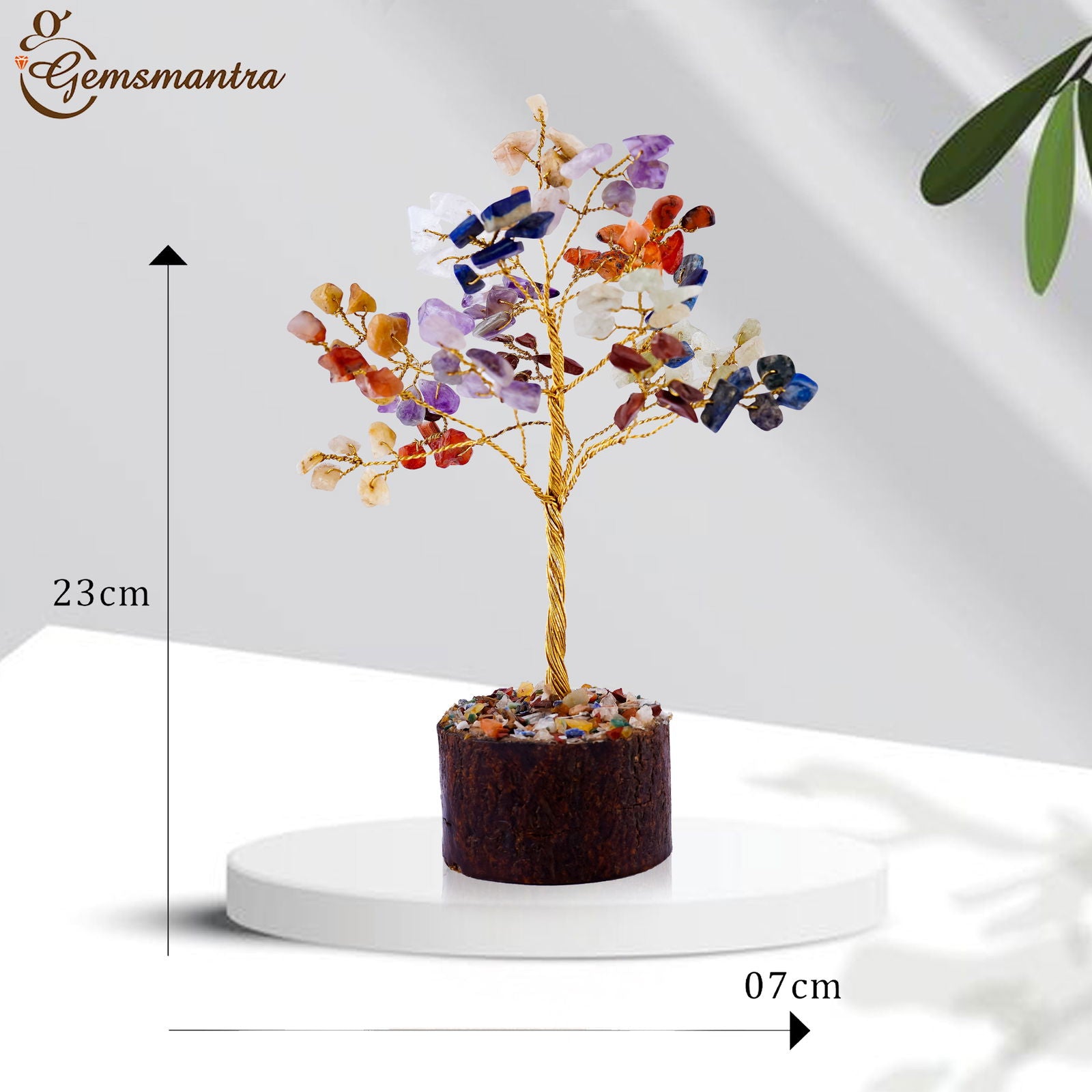 Small Seven Chakra Crystal Tree - Gemsmantra