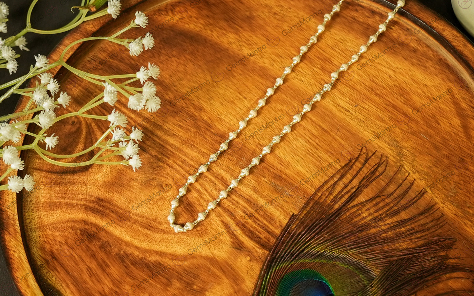 Eiw Tulsi Mala Silver
