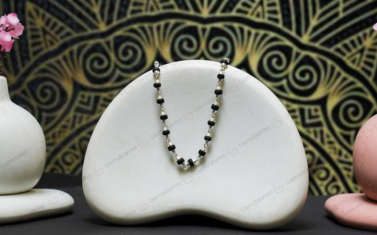 Rsw Tulsi Mala Silver