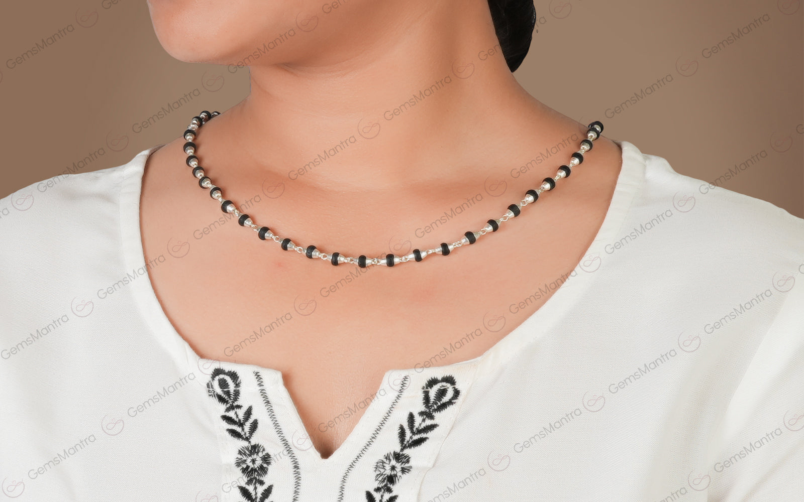 Rsw Tulsi Mala Silver