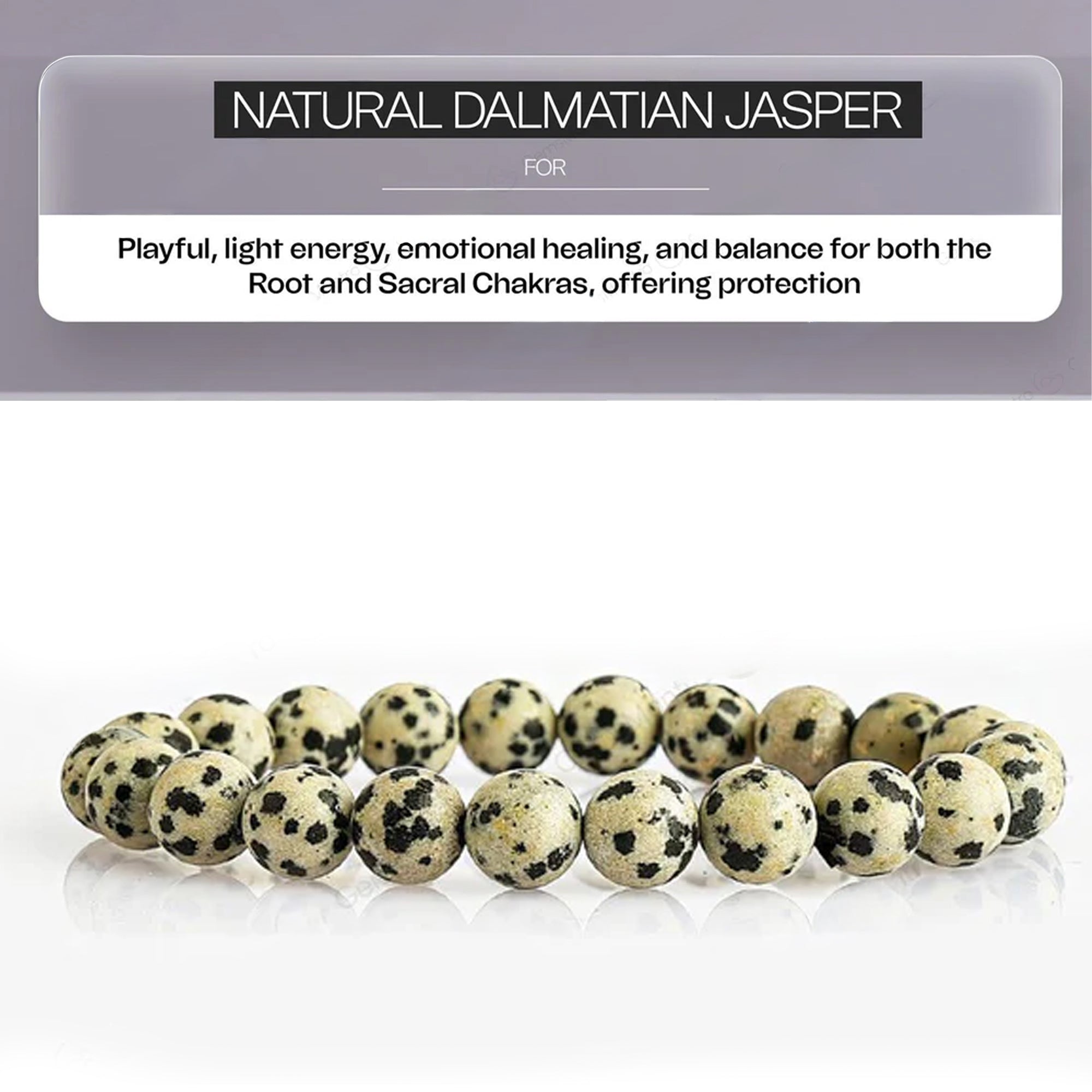 Dalmatian Jasper Bracelet – Joy, Playfulness & Grounding
