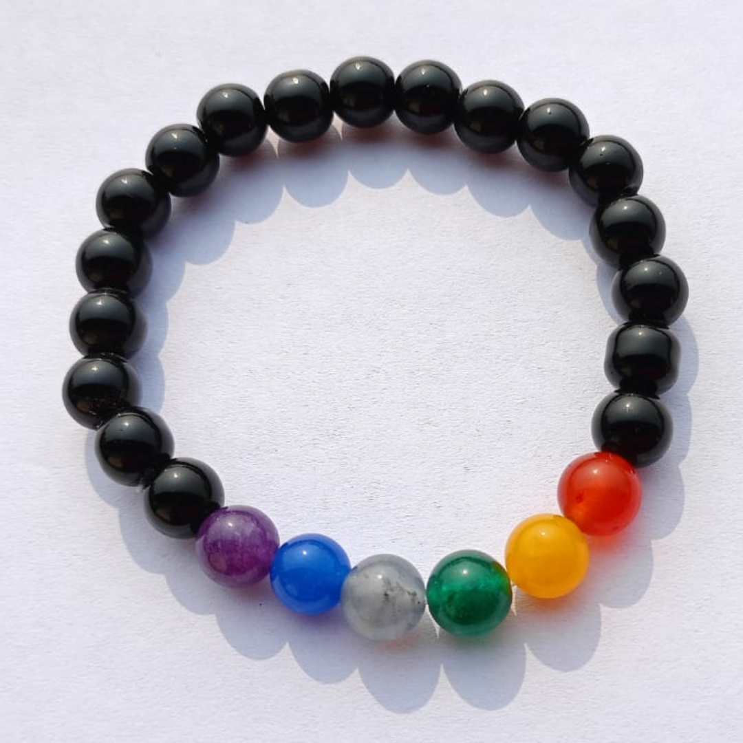 Seven Chakra with Lava Bead Bracelet – AEORA ROCKS INDIA -Healing Crystals  superstore