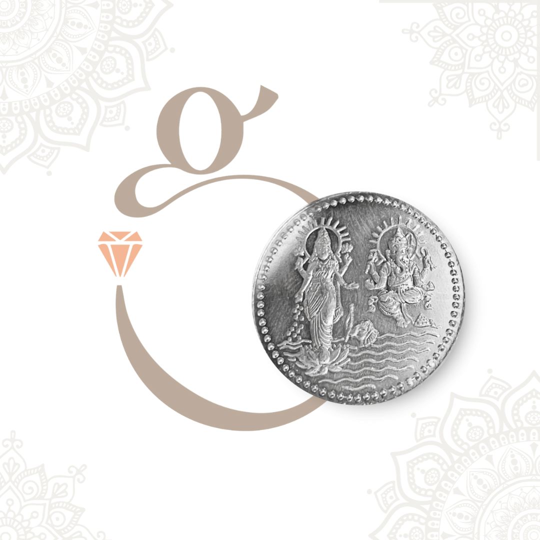 5g Lakshmi & Ganesha Silver Coin