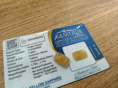 Yellow Sapphire - 7.58 Carats