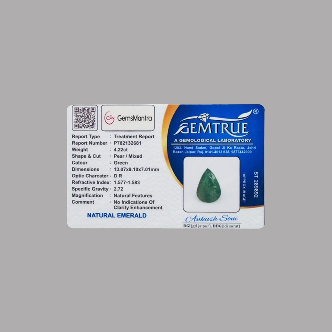 Emerald (Panna) – 4.22 Carat / 4.6 Ratti [GM02228]