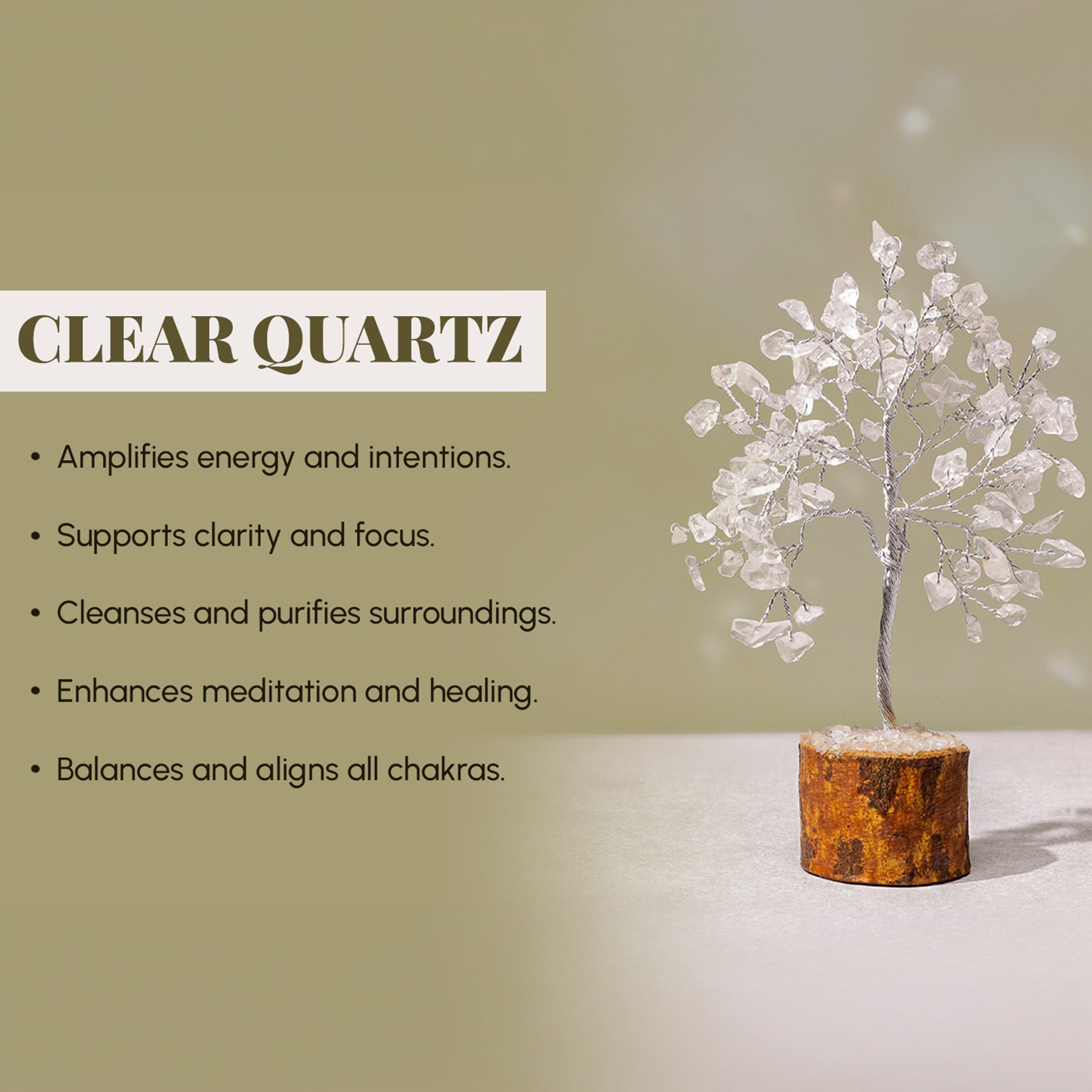 Crystal Quartz Tree – Small, for Vastu [SKU305]