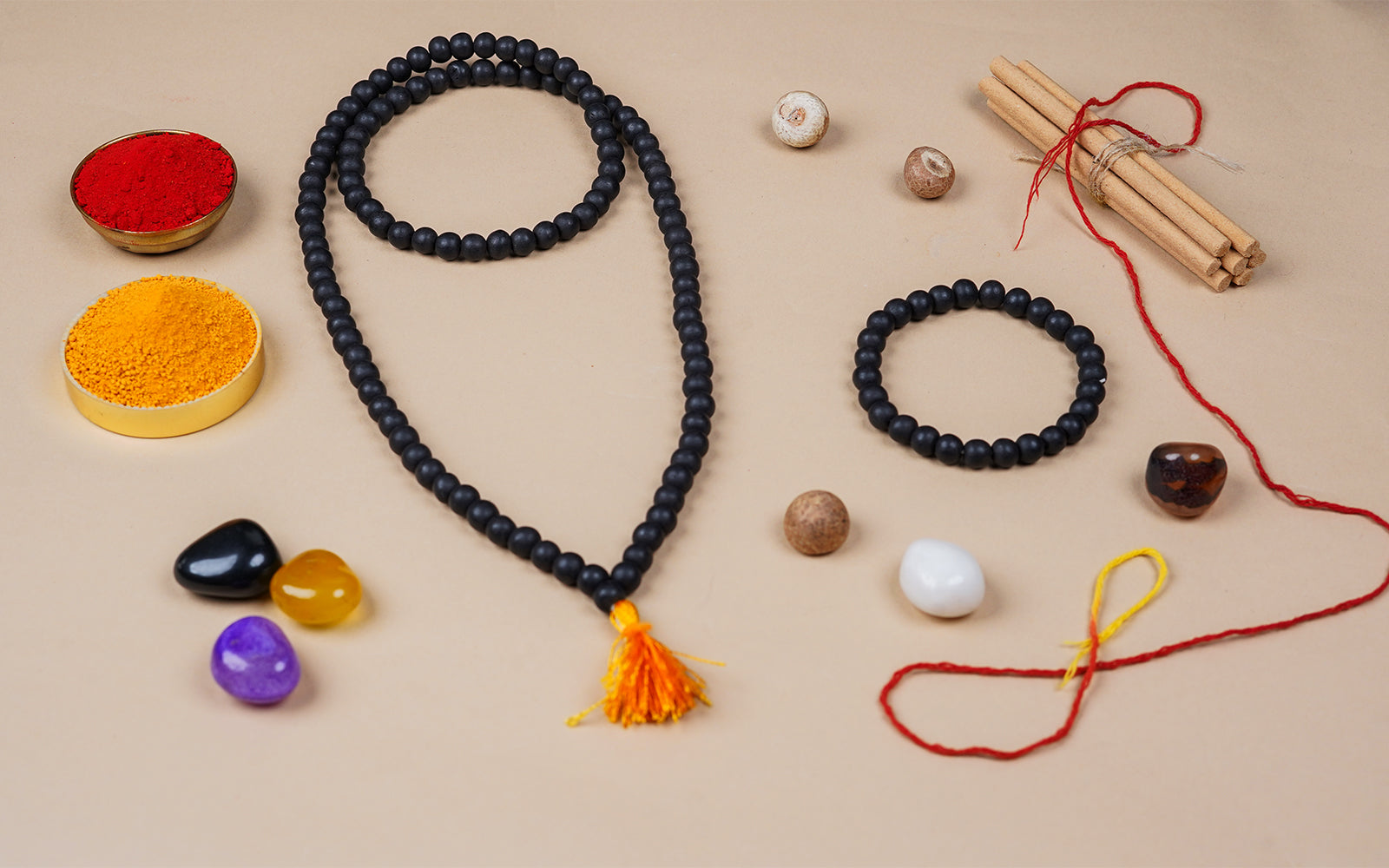 Karungali Mala + Karungali Bracelet Combo