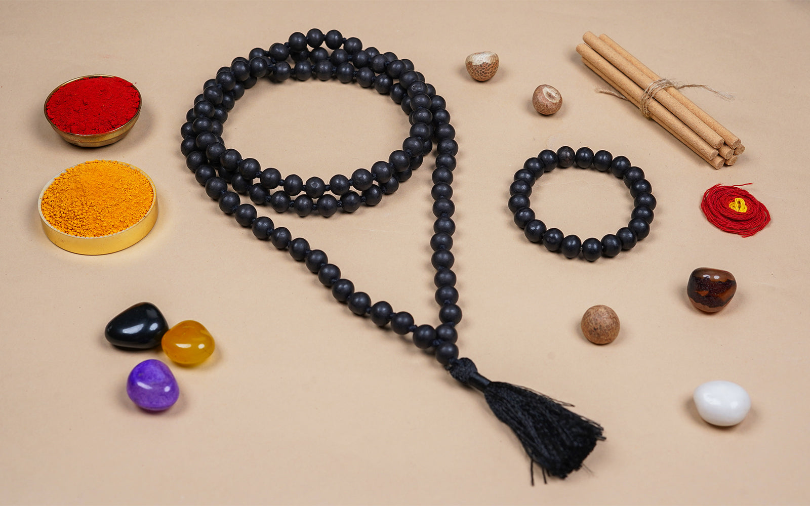 Karungali Mala + Karungali Bracelet Combo