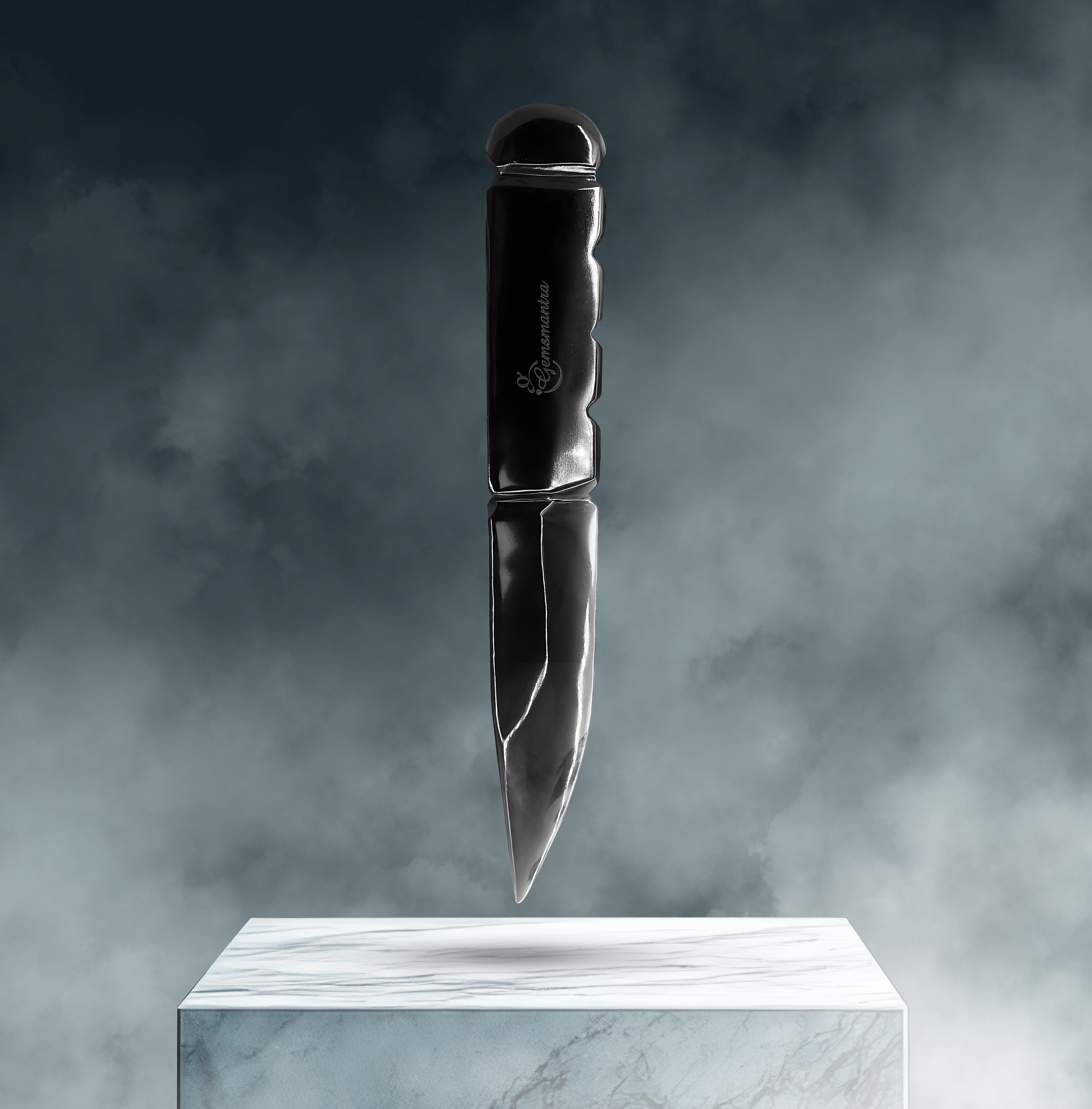 The Black Obsedian Predator Knife