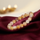 Citrine Bracelet on maroon silk - GemsMantra
