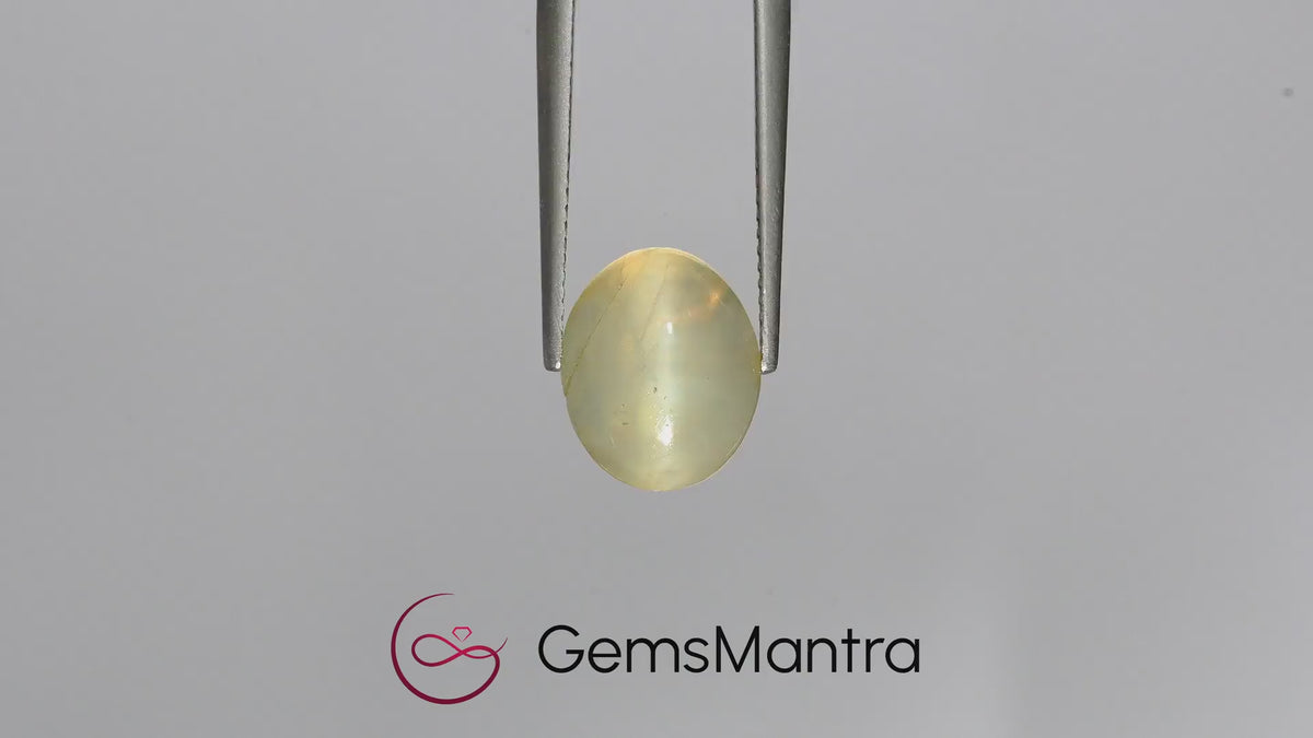 Cats Eye Quartz (Lehsunia) – 6.43 Carat / 7.1 Ratti [GM03104]