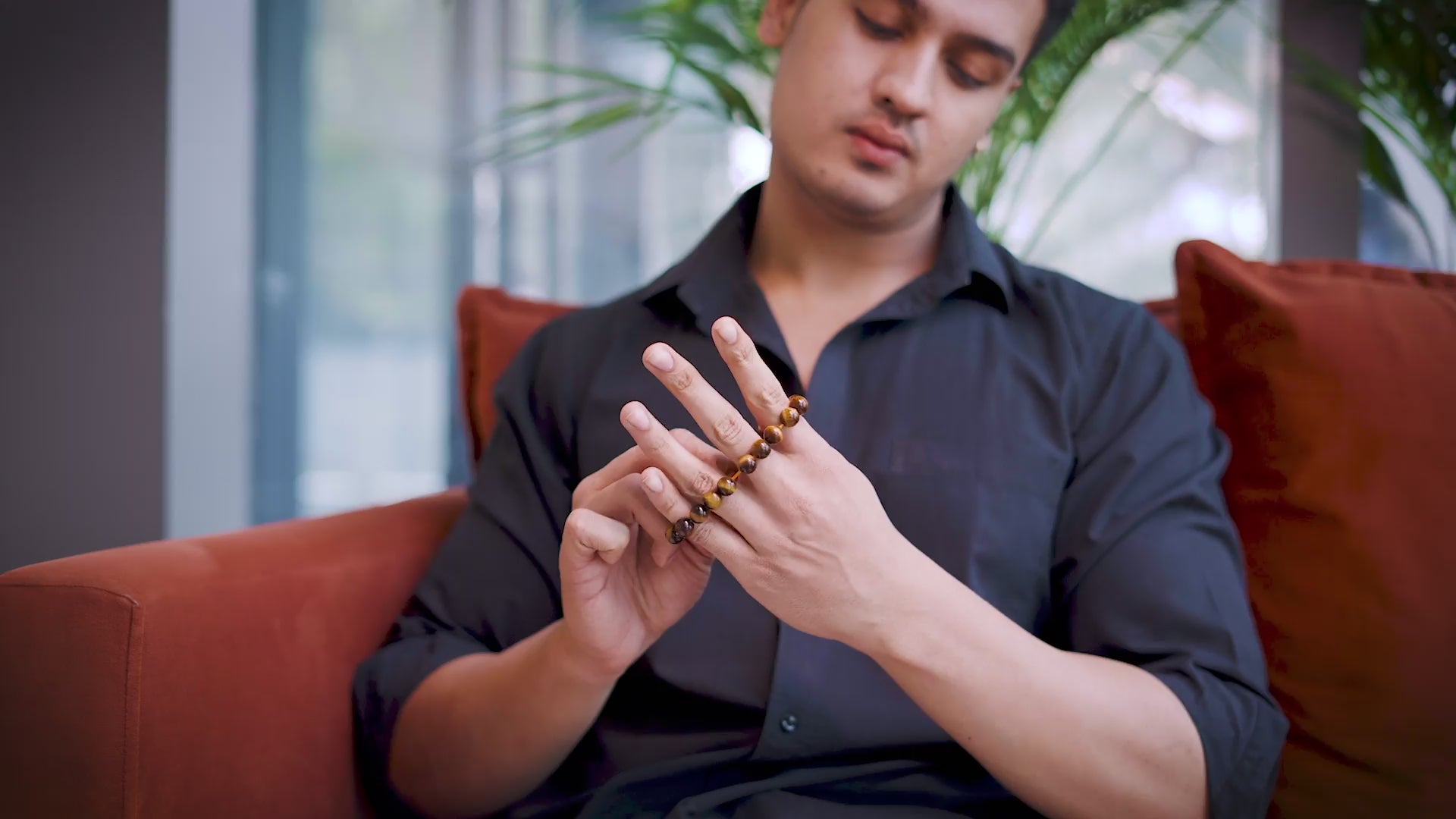 Brown Tiger Eye Bracelet for Men – Courage & Focus