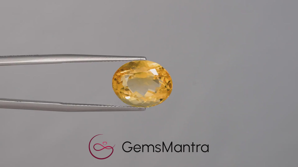 Citrine (Sunela) – 9.23 Carat / 10.2 Ratti [GM10032]