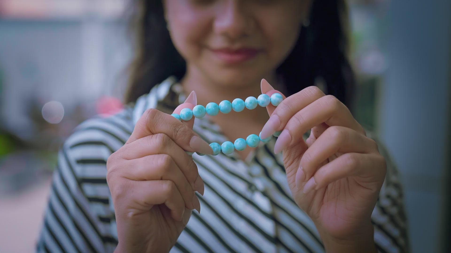 Pectolite (Larimar) Bracelet