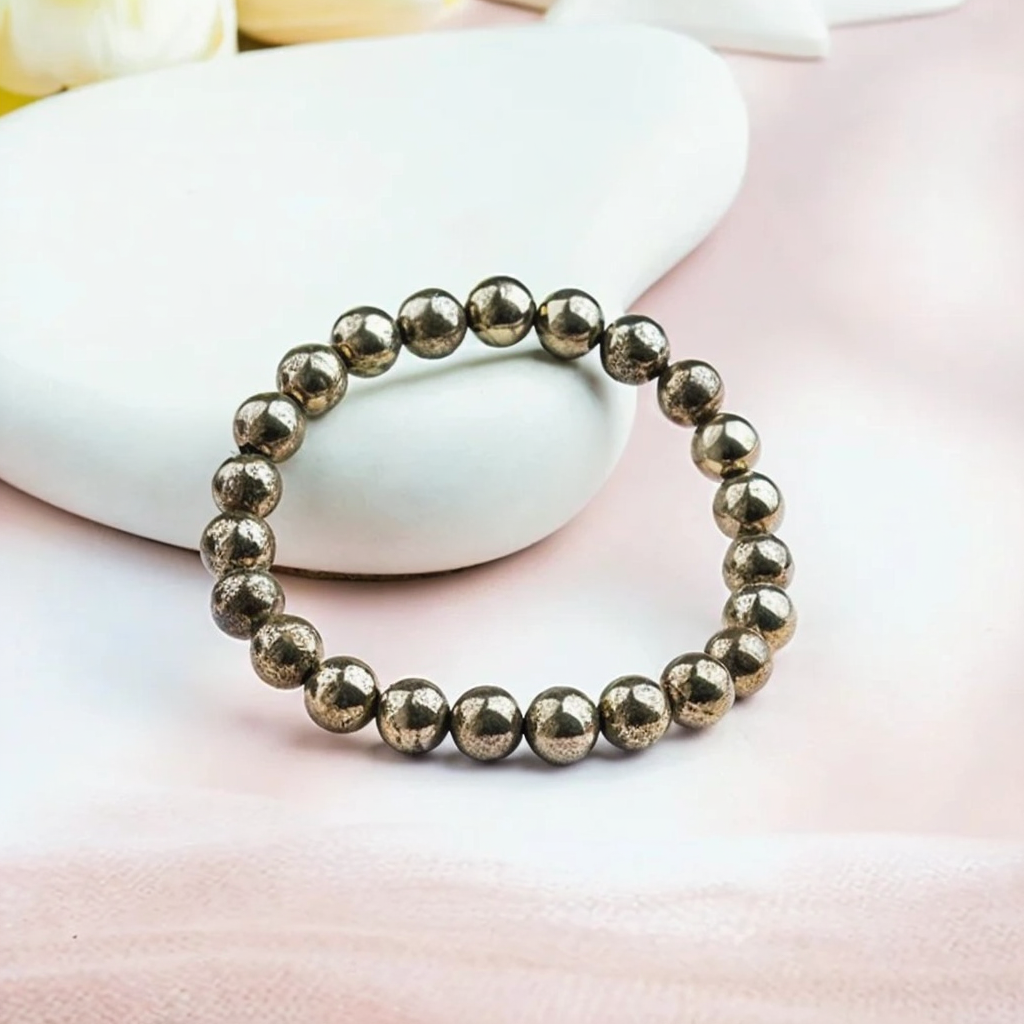 Karungali Mala + Pyrite Protection Combo – Pyrite Wealth Bracelet