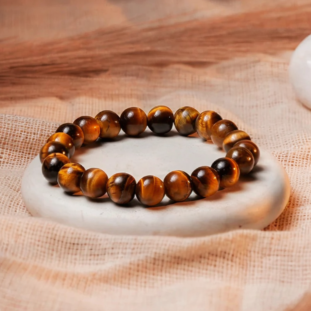 Brown Tiger Eye Bracelet for Men – Courage & Focus