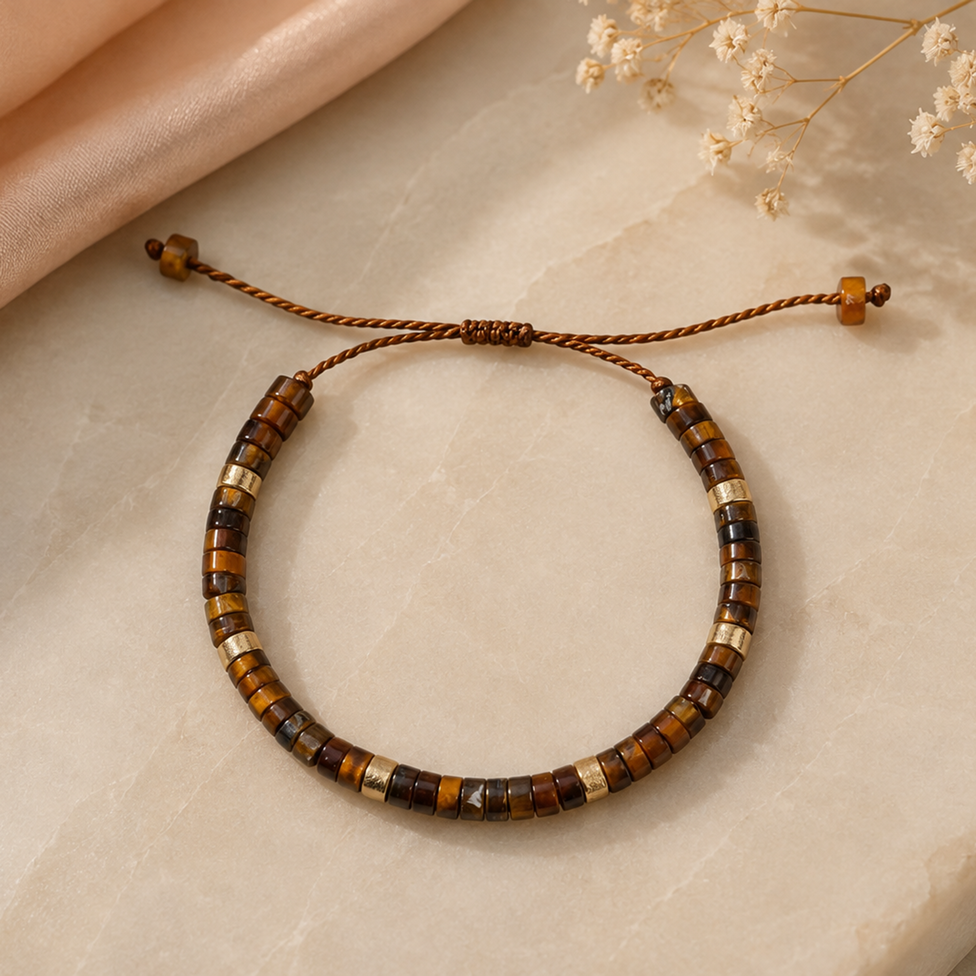 tiger eye bracelet for confidence strength positive energy