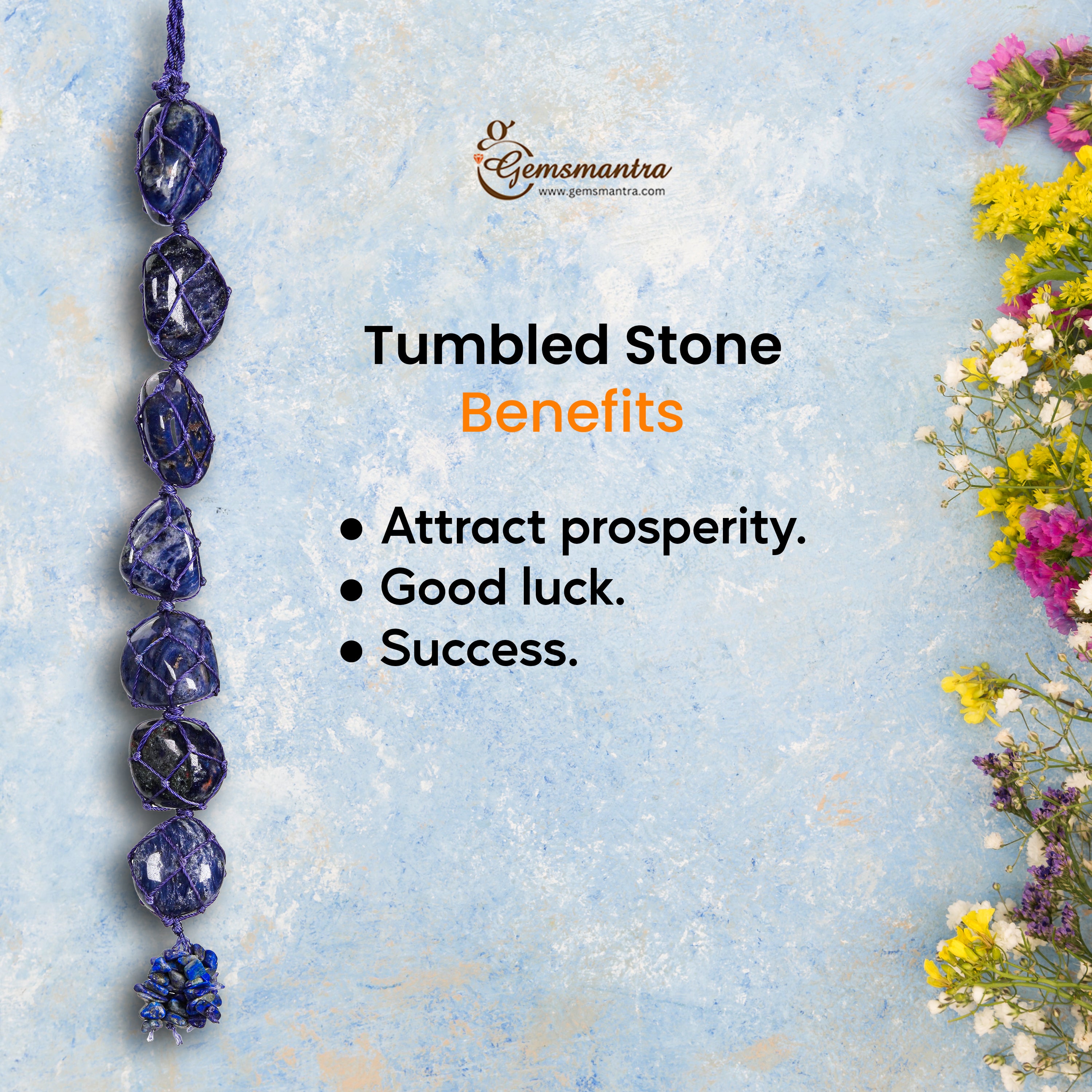 Sodalite Tumbled Hanging